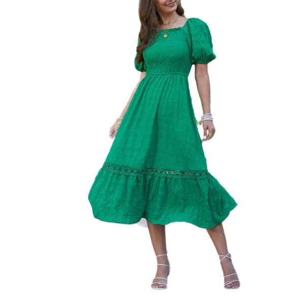 Short Sleeve Long Dress Women's Dress - Image 5