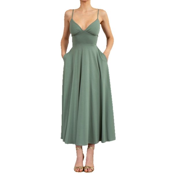 Elegant and High-Grade Strapless Long Dress for Women