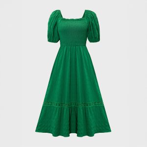 Short Sleeve Long Dress Women's Dress