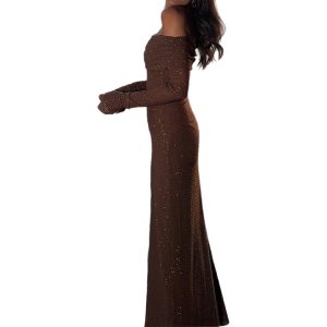 Elegant Solid Color Long Sleeve Maxi Dress for Women